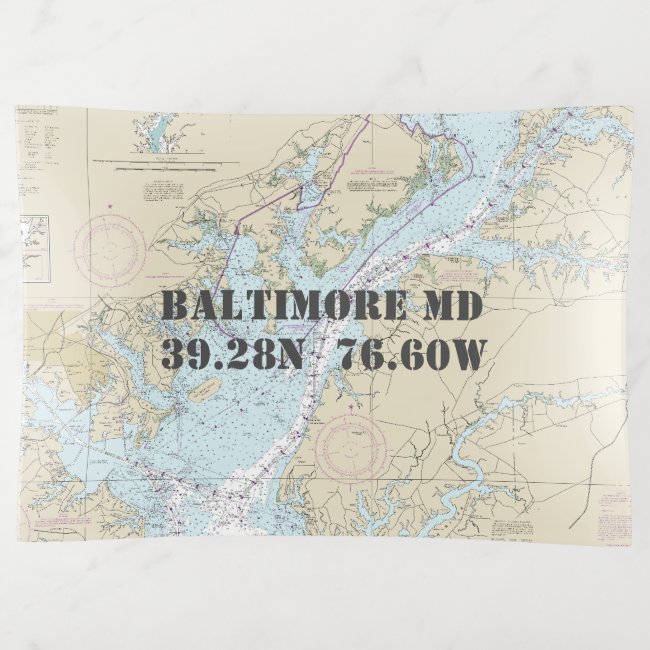 Baltimore MD Nautical Chart Latitude Longitude
