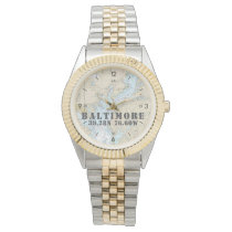 Baltimore MD Nautical Latitude Longitude Boater's Watch