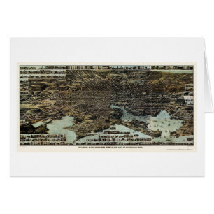 Baltimore, MD Panoramic Map - 1870 Cards