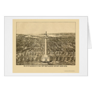 Baltimore, MD Panoramic Map - 1880 Cards