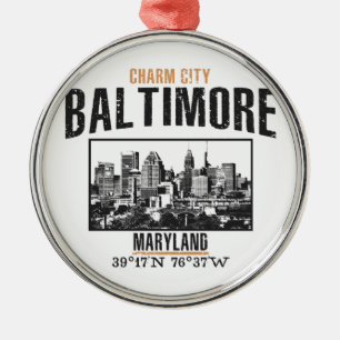 Baltimore Metal Ornament