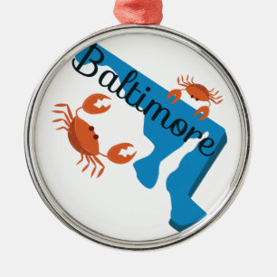 Baltimore Metal Ornament