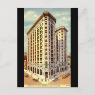 Baltimore & Ohio Building, Baltimore MD Vintage Postcard