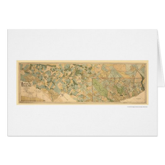 Baltimore & Ohio Railroad Map 1890 Cards (Front Horizontal)