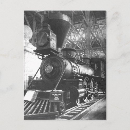 Baltimore  Ohio Railroad Steam Locomotive Postcard