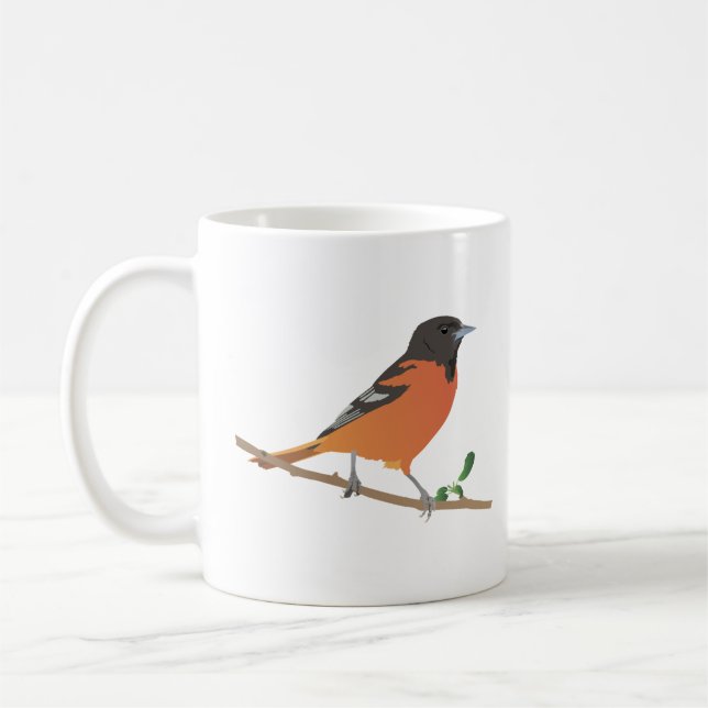 Baltimore Oriole Bird Coffee Mug (Left)