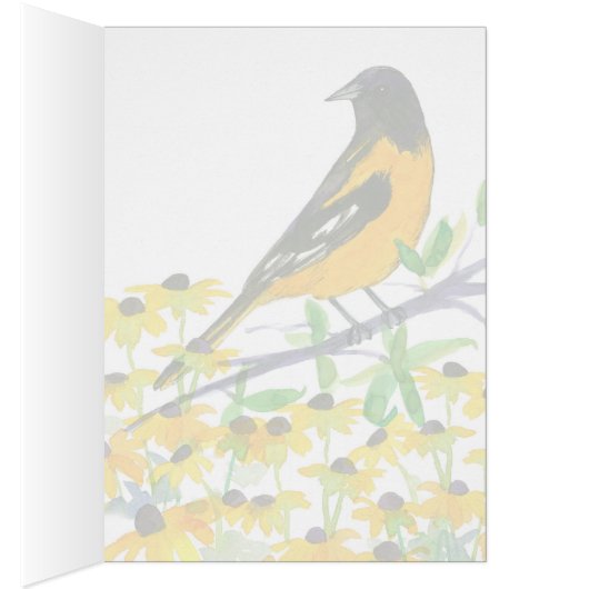 Baltimore Oriole Bird Maryland Souvenir (Inside (Right))