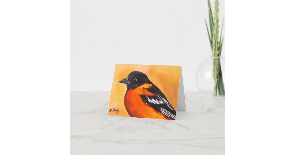 Minimalist Orioles Bird Canvas