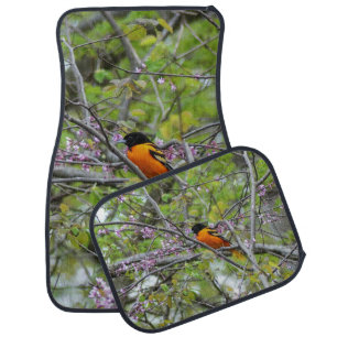 Baltimore Oriole Car Floor Mat