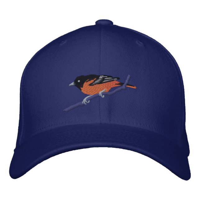 Baltimore Oriole Embroidered Baseball Cap (Front)