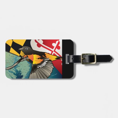 Baltimore Oriole Marylands State Bird Luggage Tag
