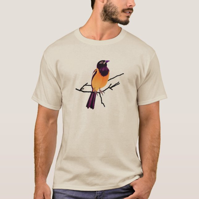 Baltimore Oriole on Twig T-Shirt (Front)