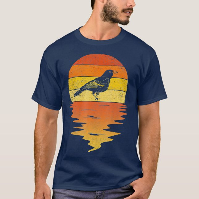Baltimore oriole shirt retro sunset vintage (Front)