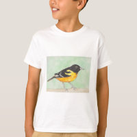 Baltimore Oriole watercolor bird painting