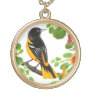 Baltimore Oriole Wild Bird Necklace