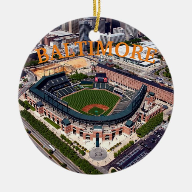 Baltimore Panoramic Christmas Ornament (Front)