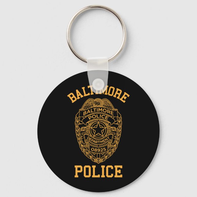 baltimore police maryland detective keychain (Front)