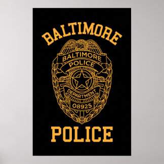 baltimore police maryland detective poster