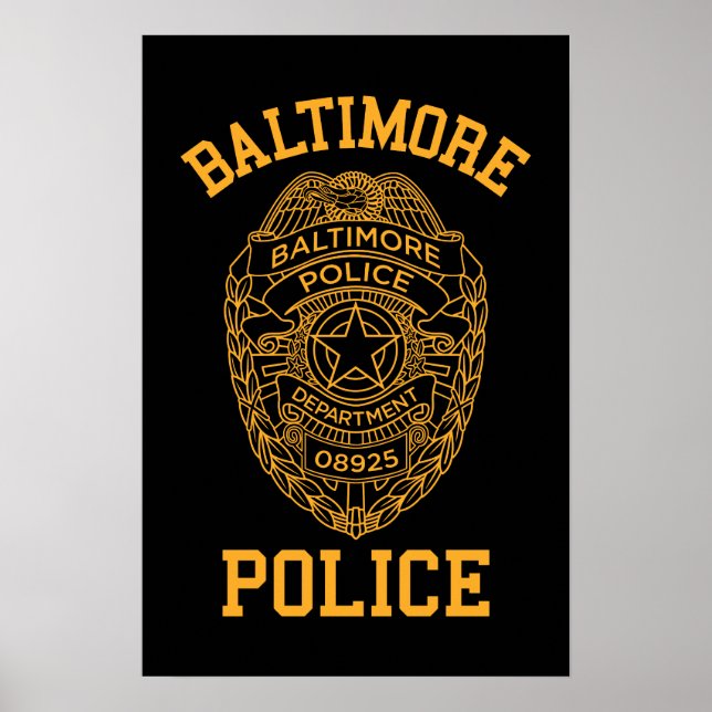 baltimore police maryland detective poster (Front)