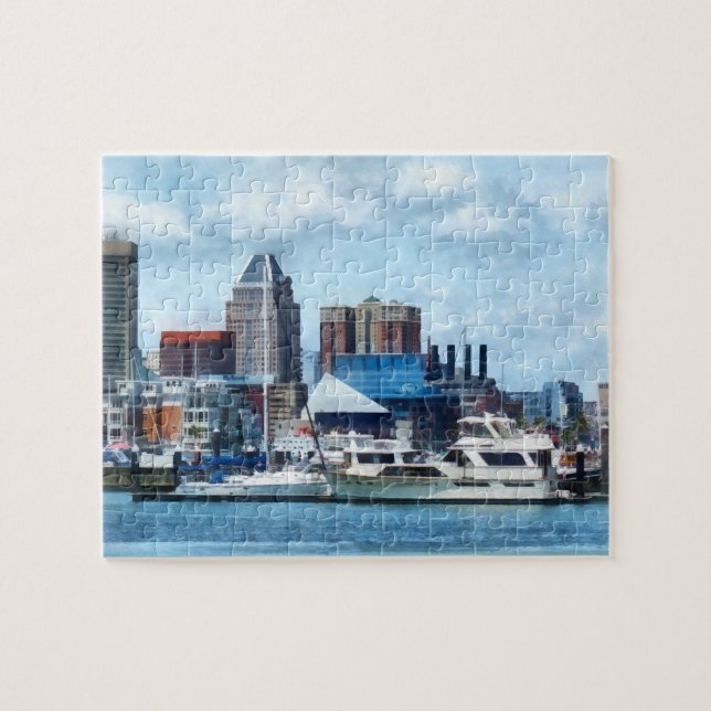 Baltimore Skyline and Harbor Jigsaw Puzzle (Horizontal)