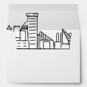 Baltimore Skyline Envelope