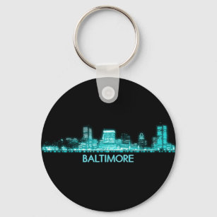 Baltimore Skyline Keychain