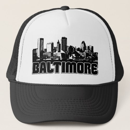 Baltimore Skyline Trucker Hat