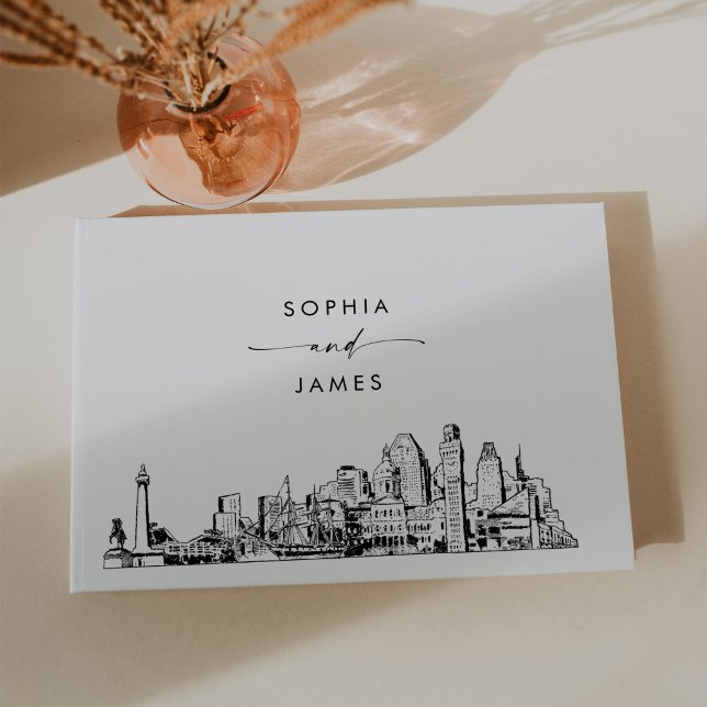 Baltimore Skyline Wedding Guest Book (Creator Uploaded)