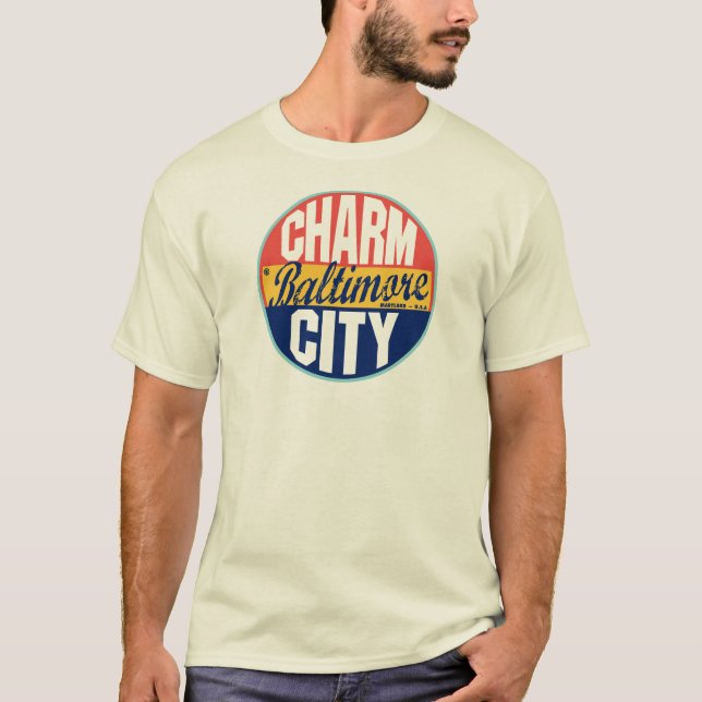 Baltimore Vintage Label T-Shirt (Front)