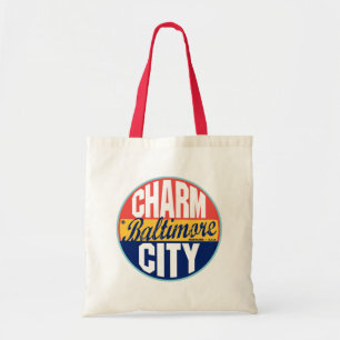 Baltimore Vintage Label Tote Bag