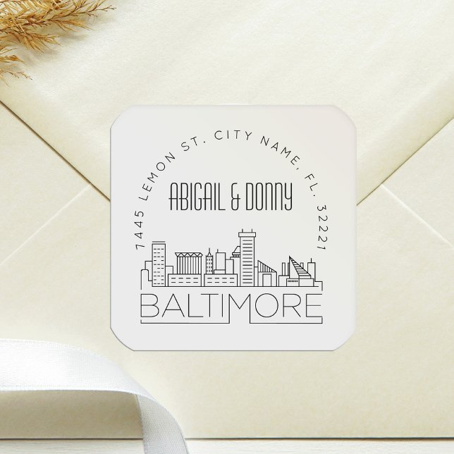 Baltimore Wedding | Pre-Addressed Envelope Seal (Creator Uploaded)