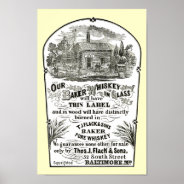Baltimore Whiskey Vintage 1867 Poster at Zazzle