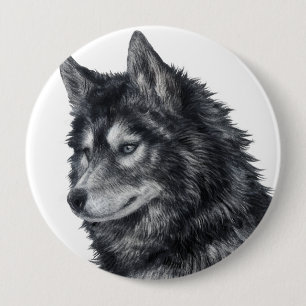 Balto Dog Button