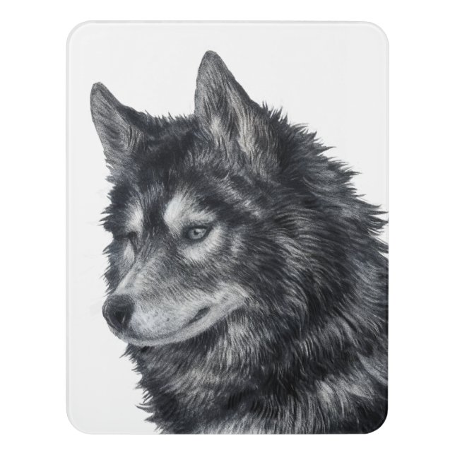 Balto Dog Door Sign (Contemporary Vert)