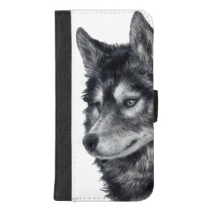 Balto Dog Illustration iPhone 8/7 Plus Wallet Case