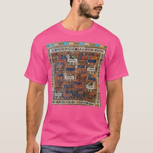 Baluch Tribal Bag Face Print  T_Shirt