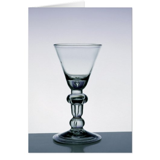 Baluster stem goblet, c.1700-20 cards (Front)