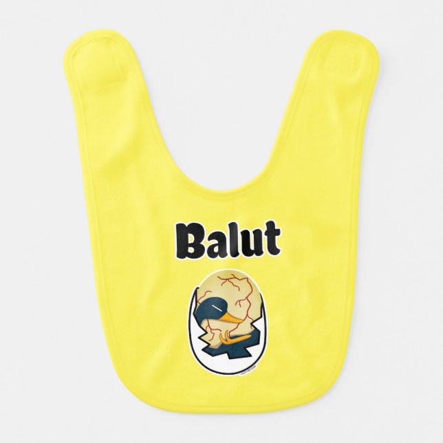 Balut egg duck embryo egg protein Filipino Baby Bib (Front)