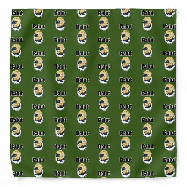 Balut egg duck embryo egg protein Filipino Bandana (Front)