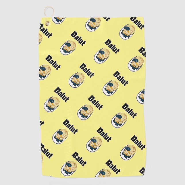 Balut egg duck embryo egg protein Filipino Golf Towel (Front)