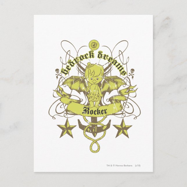 Bam Bam Bedrock Dreams Postcard (Front)