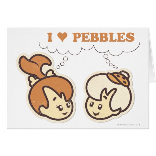 Bam Bam loves PEBBLES™ Cards (Front Horizontal)