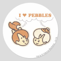 Bam Bam loves PEBBLES™ Classic Round Sticker