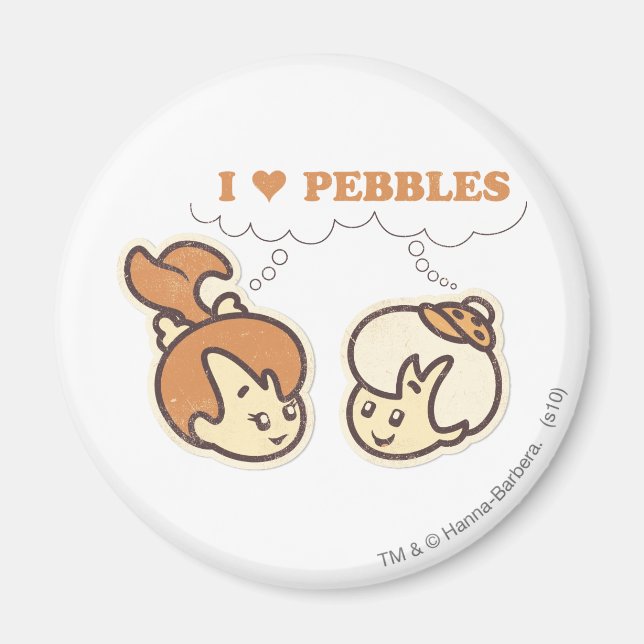 Bam Bam loves PEBBLES™ Magnet (Front)