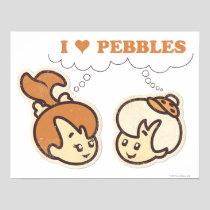 Bam Bam loves PEBBLES™ Poster