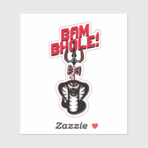 "BAM BHOLE" LORD SHIVA'S NAAG AND TRISHUL STICKER