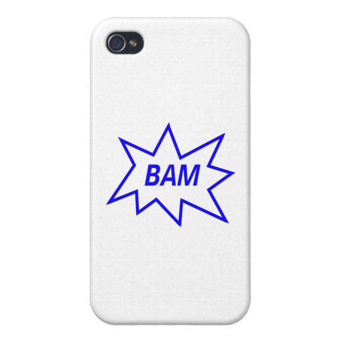 Bam Blue iPhone 4/4S Cases