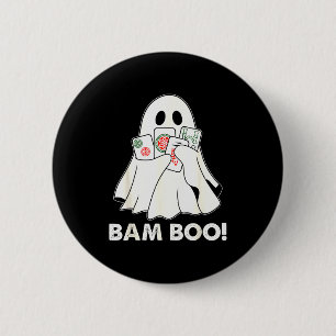 Bam Boo Halloween Ghost Mahjong Funny Costume Game Button
