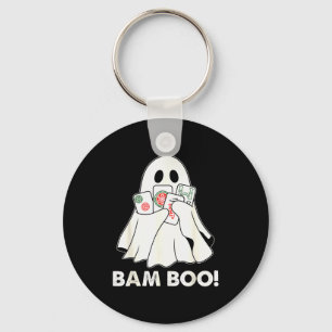 Bam Boo Halloween Ghost Mahjong Funny Costume Game Keychain
