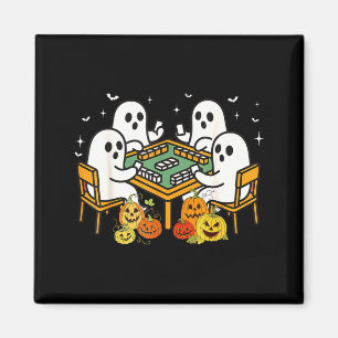 Bam Boo Halloween Ghost Mahjong Funny Costume Game Magnet